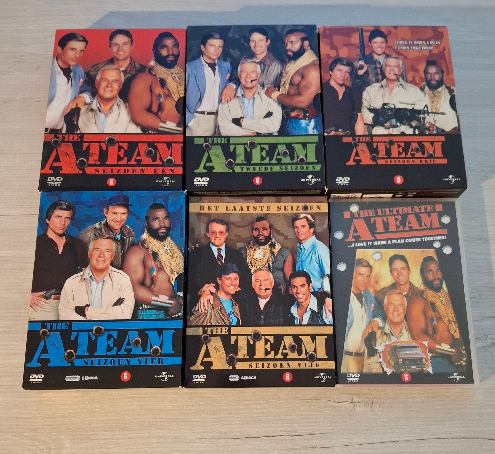 Complete serie the a team collectors item + extra, Cd's en Dvd's, Dvd's | Tv en Series, Zo goed als nieuw, Actie en Avontuur, Vanaf 12 jaar