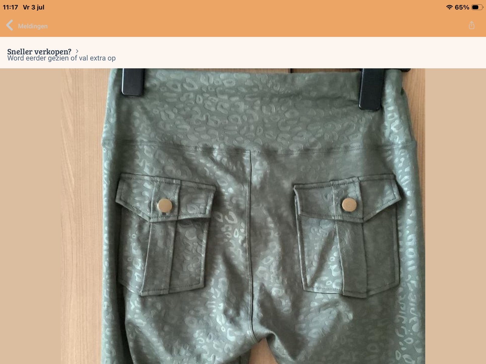 Broek//legging met luipaardprint en zakken - Maat 36, Verzenden, Nieuw, Maat 36 (S), Lang
