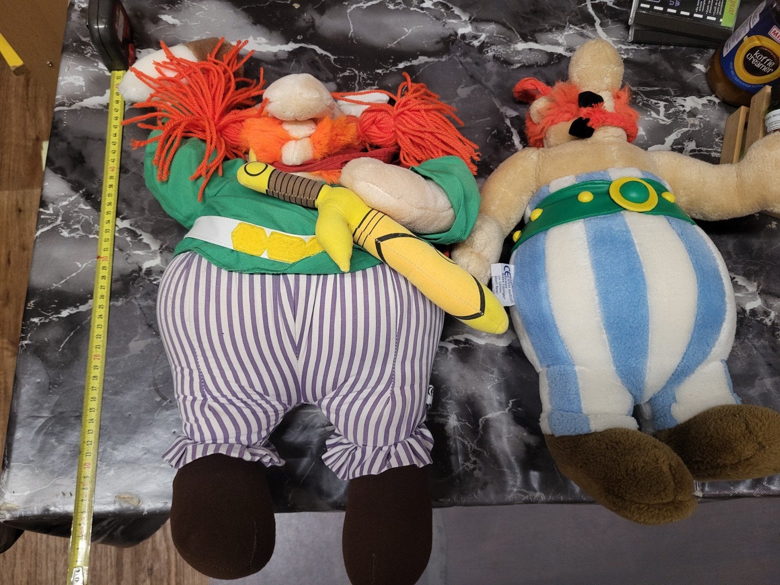 2 knuffels van de tekenserie Asterix, Kringloop Laares, Overige typen, Ophalen of Verzenden, Minkmaatstraat 126
