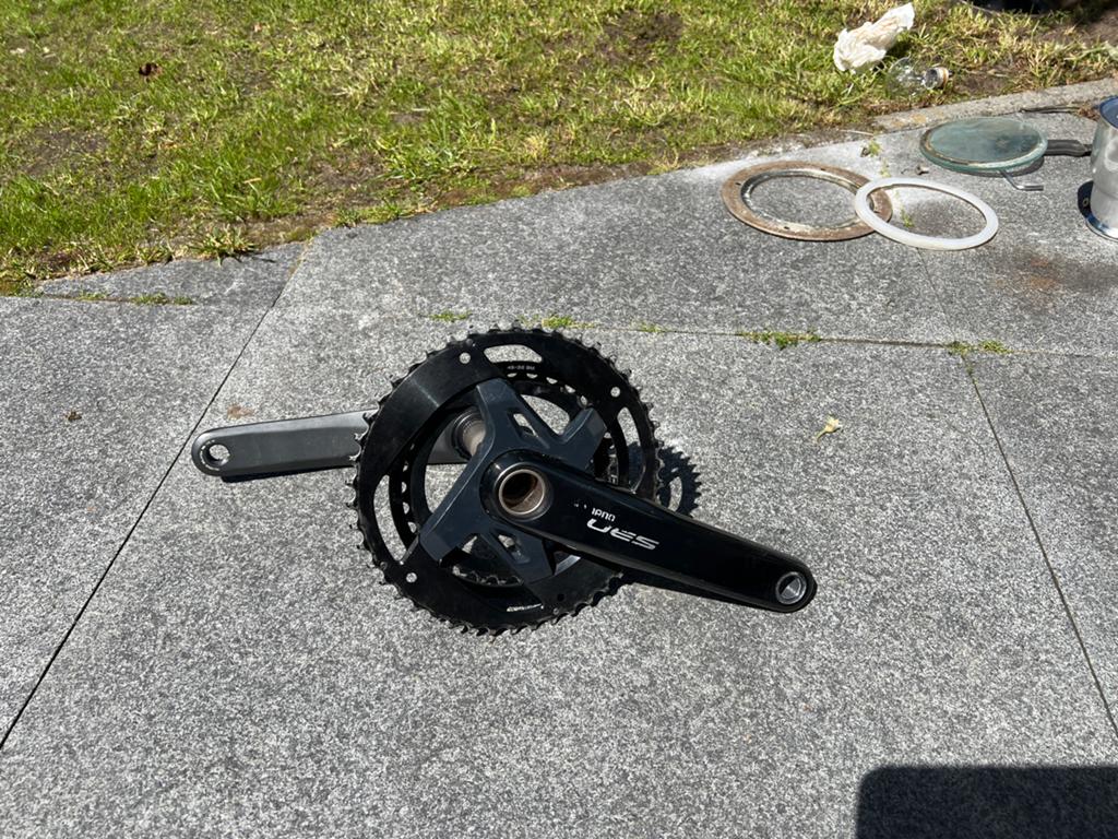 Shimano Cues Crankstel 46-32T, 175mm, Zo goed als nieuw, Zo goed als nieuw, Aluminium, Ophalen, Elektrische fiets