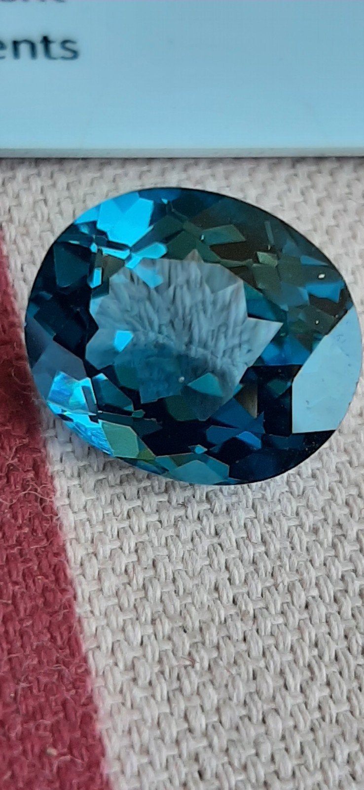 Prachtige London Blue Topaas - 10.4 ct, Ophalen of Verzenden