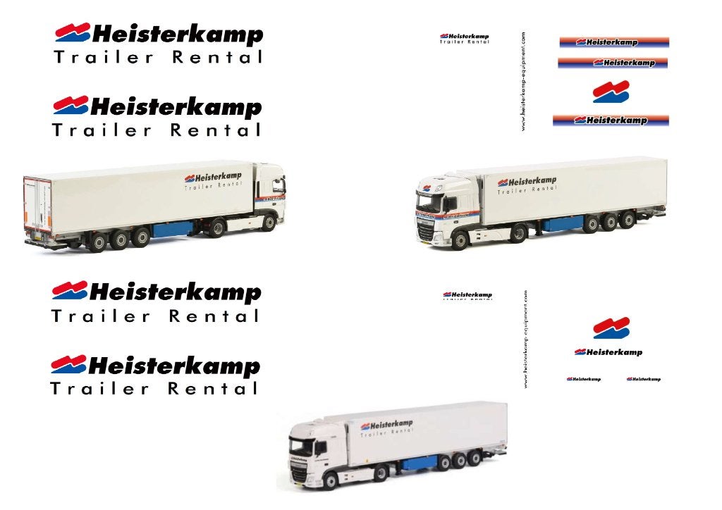 Vrachtauto decal 1:50 Heisterkamp transport Oldenzaal, Verzenden, Nieuw, Bus of Vrachtwagen, Overige merken