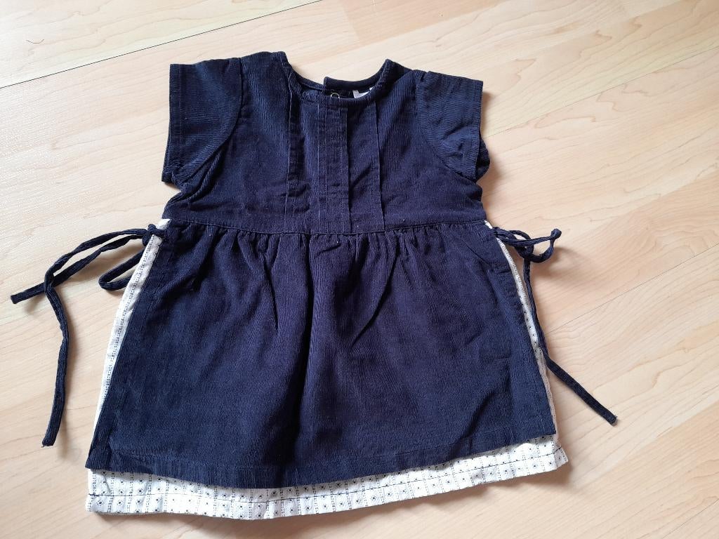 NIEUW Blauwe Baby OVERGOOIER / JURK Maat 68, Meisje, Jurkje of Rokje, Nieuw, Ophalen of Verzenden