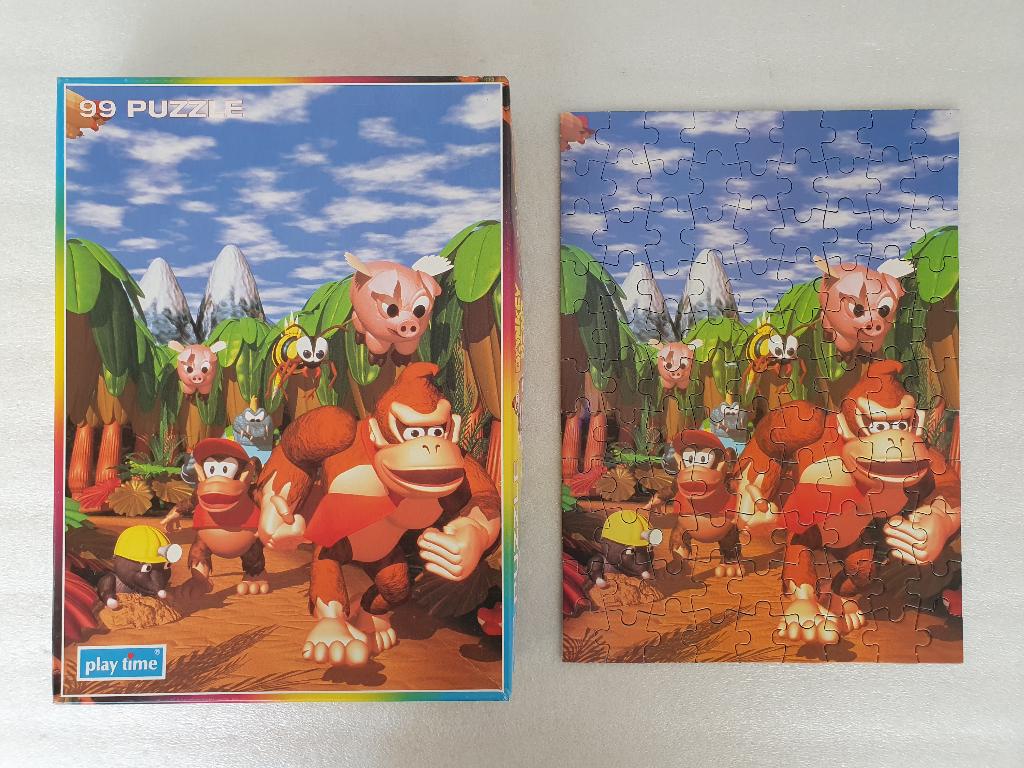 Puzzel Donkey Kong (Play Time, Nintendo, 1996), Kinderen en Baby's, Ophalen of Verzenden, Meer dan 50 stukjes, Gebruikt, 6 jaar of ouder