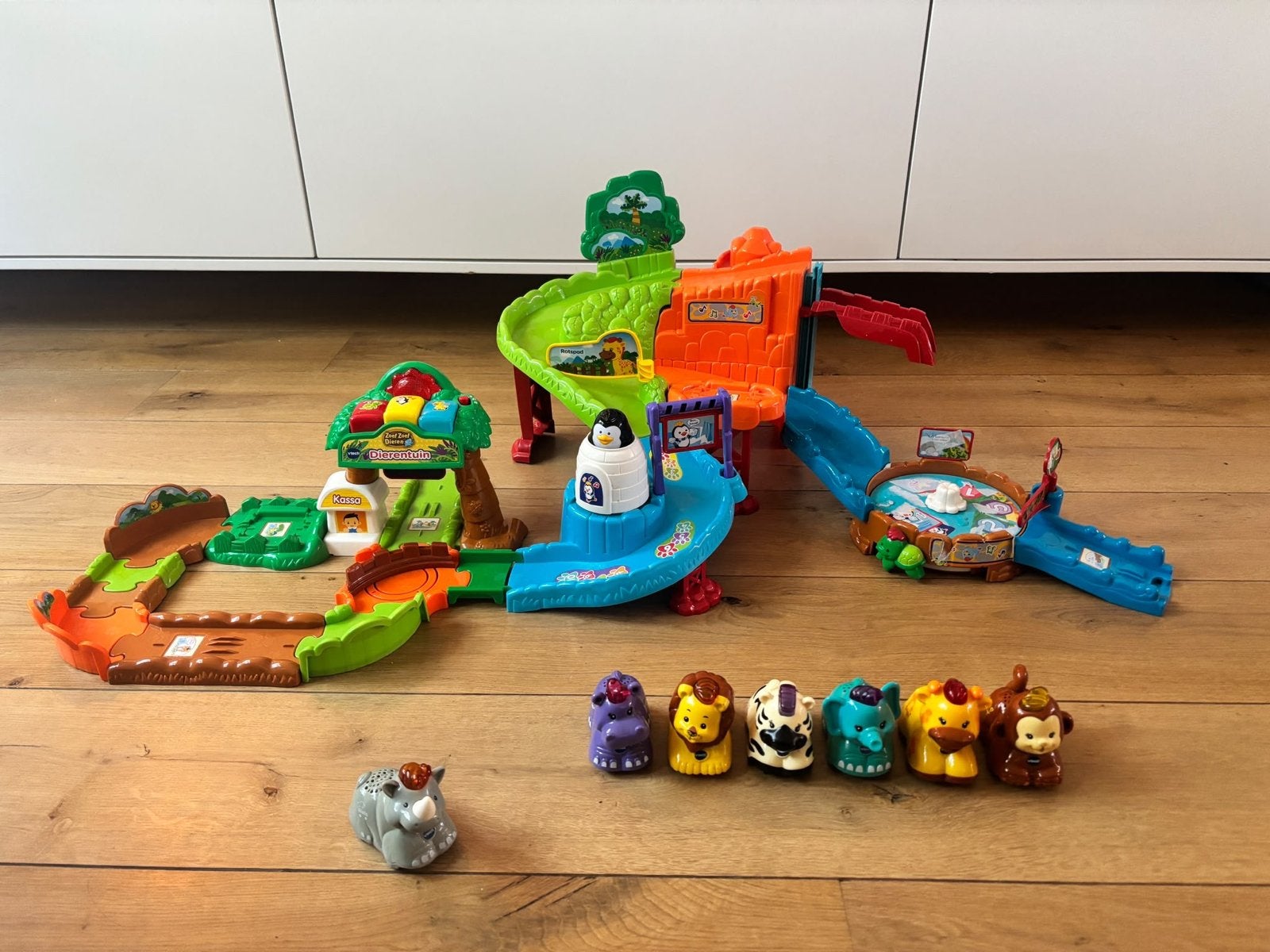 VTech Zoef Zoef Dieren Dierentuin met 7 dieren, Ophalen, Gebruikt, Jongen of Meisje