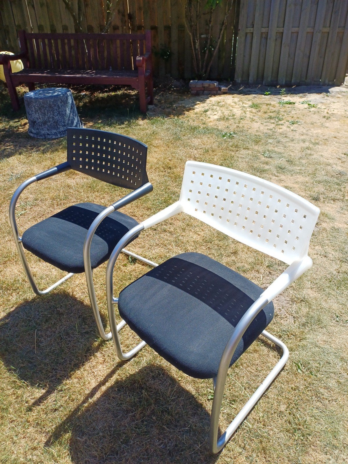 8x Vitra Visavis sledestoel - Antonio Citterio, Ophalen, Stof, Modern design, Gebruikt