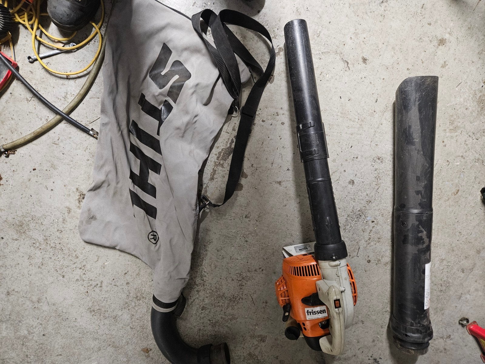 Stihl Sh56c bladblazer/zuiger met opvangset, Gebruikt, Met opvangzak, Ophalen of Verzenden, Stihl