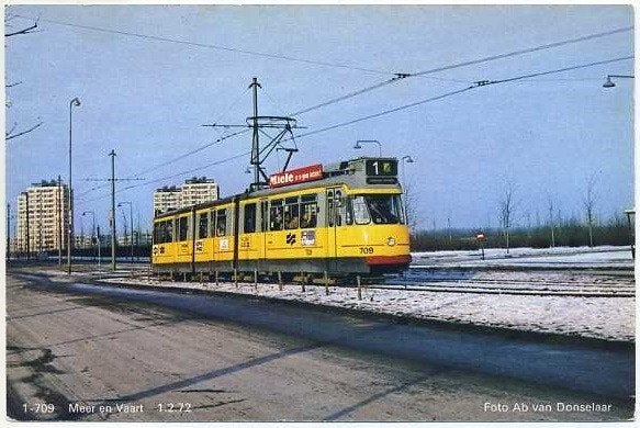 Amsterdam-West - Meer en Vaart - Tram GVB 709, Ophalen of Verzenden, Ongelopen, Noord-Holland