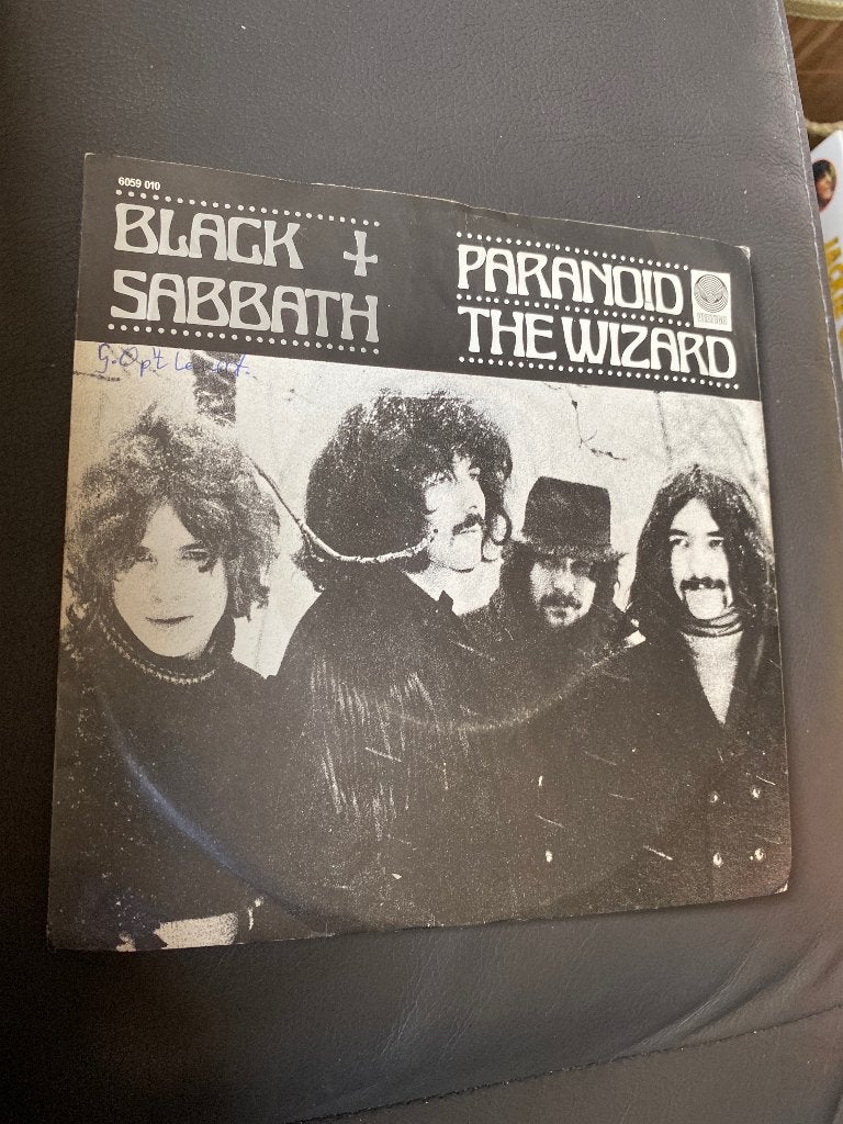 Black Sabbath - Paranoid / The Wizard (7 inch single), Gebruikt, Rock, 7 inch, Ophalen of Verzenden