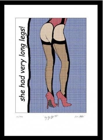 Brad Miller - Very long Legs - PopArt Handgesign., Verzenden