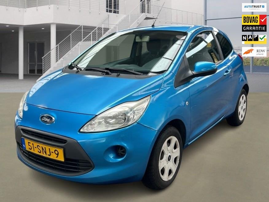 Ford Ka 1.2 Cool & Sound 2e Eig. 81.100 km +NAP NL-auto, Euro 5, Stof, Gebruikt, 1242 cc