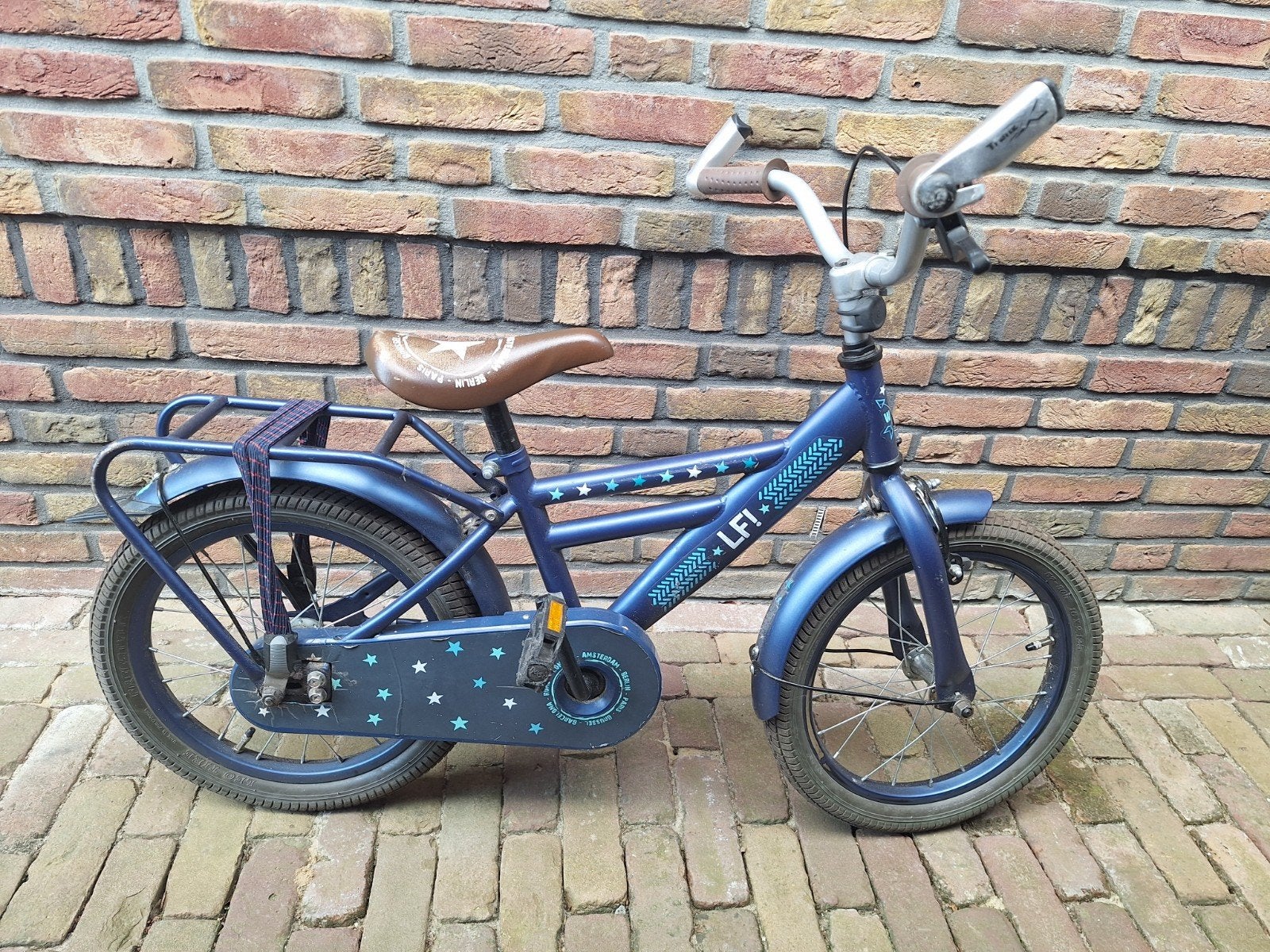 Stoere blauwe fiets van Lief!, 16 inch, Fietsen en Brommers, Ophalen, Terugtraprem, Lief!, 16 tot 20 inch