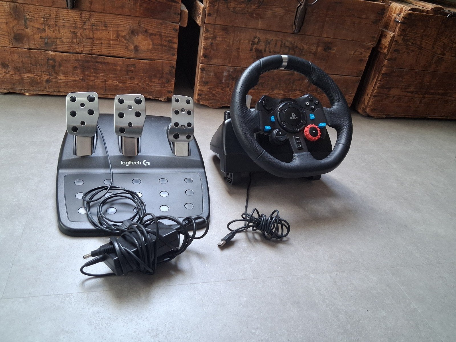 Logitech G29 Stuur met padalen en al het snoer, Computers en Software, Ophalen of Verzenden, Gebruikt