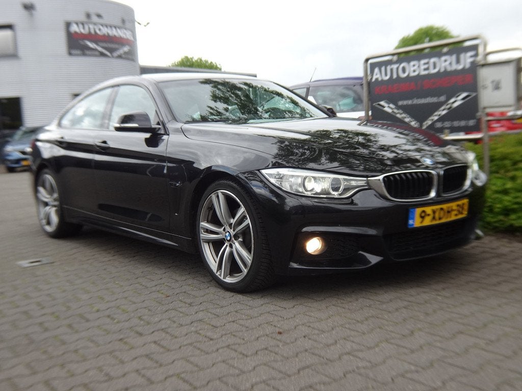 BMW 4 Serie Gran Coupé 420i Executive (bj 2014), Gebruikt, Euro 6, 4 cilinders, Zwart