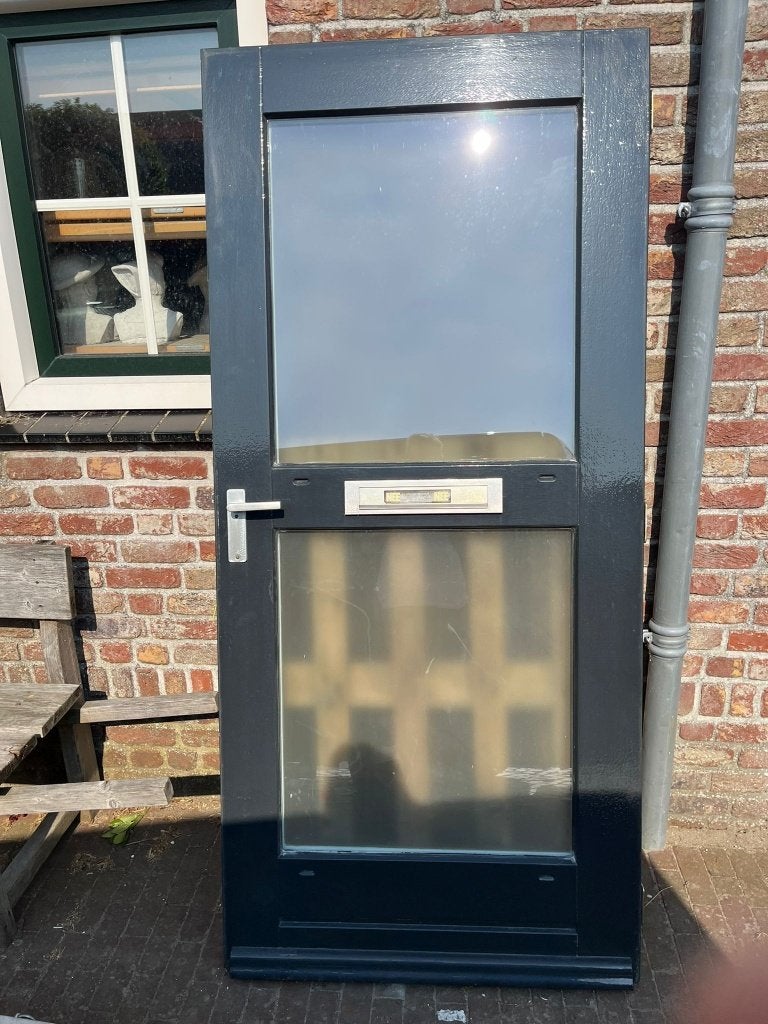 Hardhouten buitendeur, Ophalen, Gebruikt, 80 tot 100 cm, Buitendeur