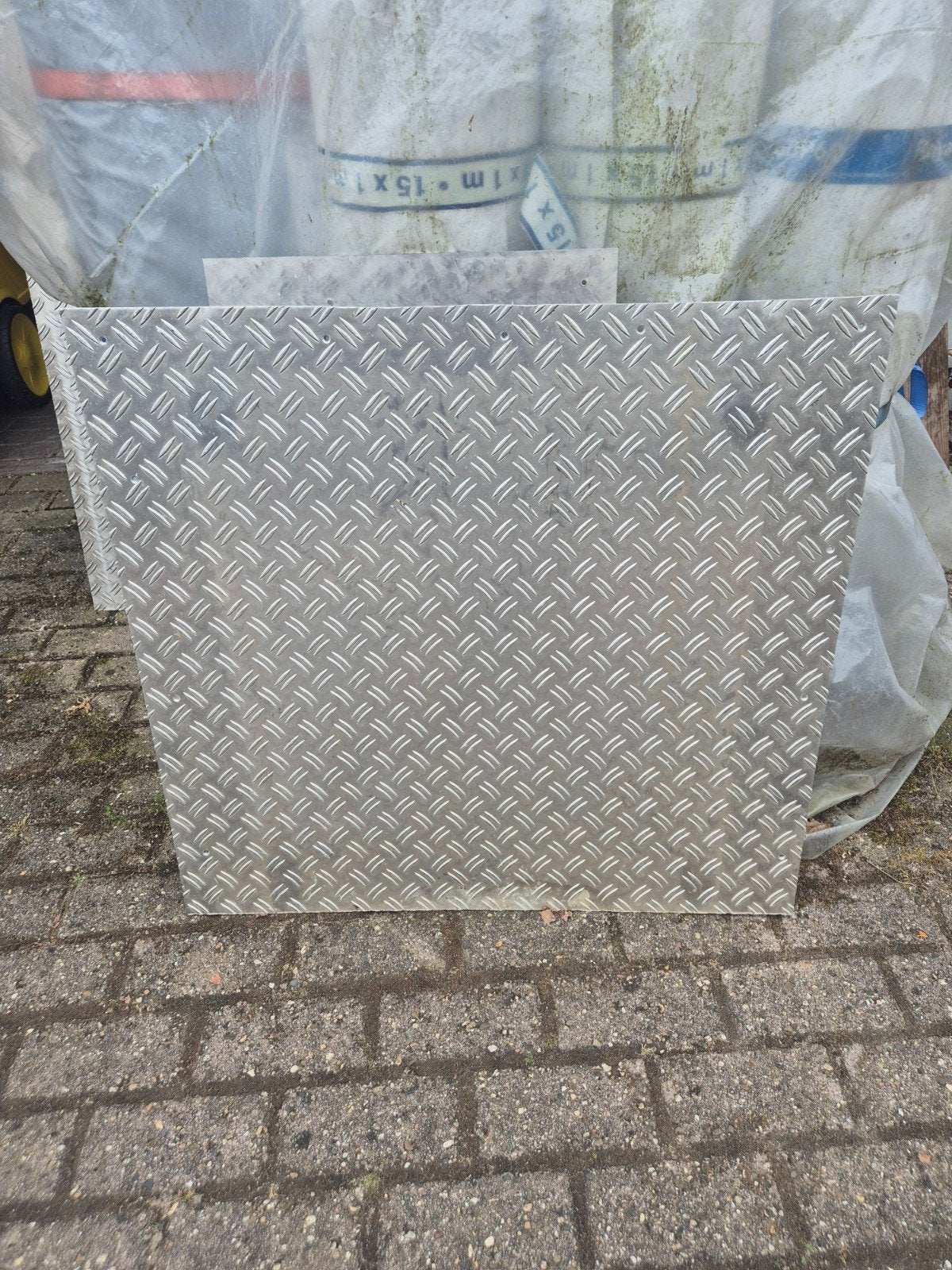 3 stukken tranenplaat, Doe-het-zelf en Verbouw, Metalen, Ophalen, Gebruikt, Aluminium