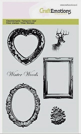Nieuw clear stempels Winter Woods Frames van Craft Emotions, Ophalen of Verzenden, Nieuw, Clearstamp