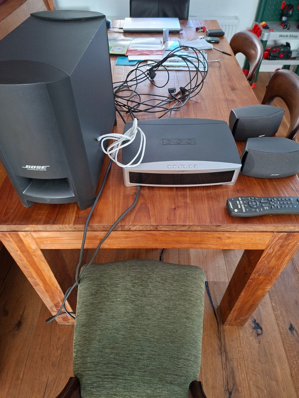 Bose Acoustimass Module met Media Center, Audio, Tv en Foto, Gebruikt, 70 watt of meer, Dvd-speler, Ophalen