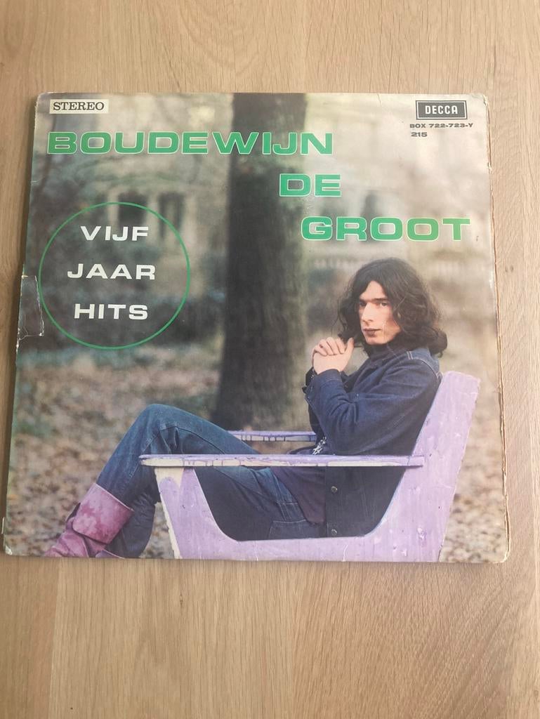 LP Boudewijn de Groot: 5 jaar hits, Cd's en Dvd's, Vinyl | Nederlandstalig, Ophalen, Gebruikt, Overige genres, 12 inch