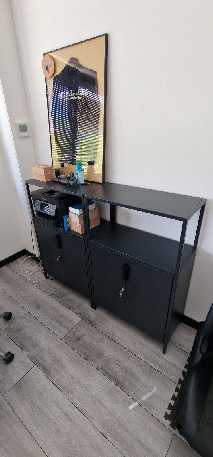 2 x Ikea Trotten kast met deuren antraciet moet snel weg, Ophalen, Zo goed als nieuw, 25 tot 50 cm, 50 tot 100 cm