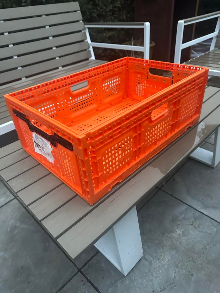 partij stevige vouwkratjes, Doe-het-zelf en Verbouw, Kratten en Dozen, Ophalen, Gebruikt, Opvouwbaar, 60 cm of meer