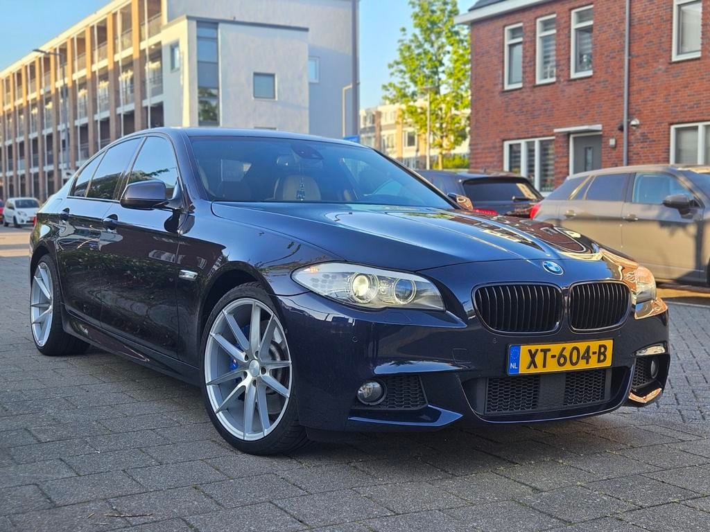 BMW 5-Serie 535D 230KW Sedan X-drive 2012 Blauw, Automaat, Euro 5, Beige, 2000 kg