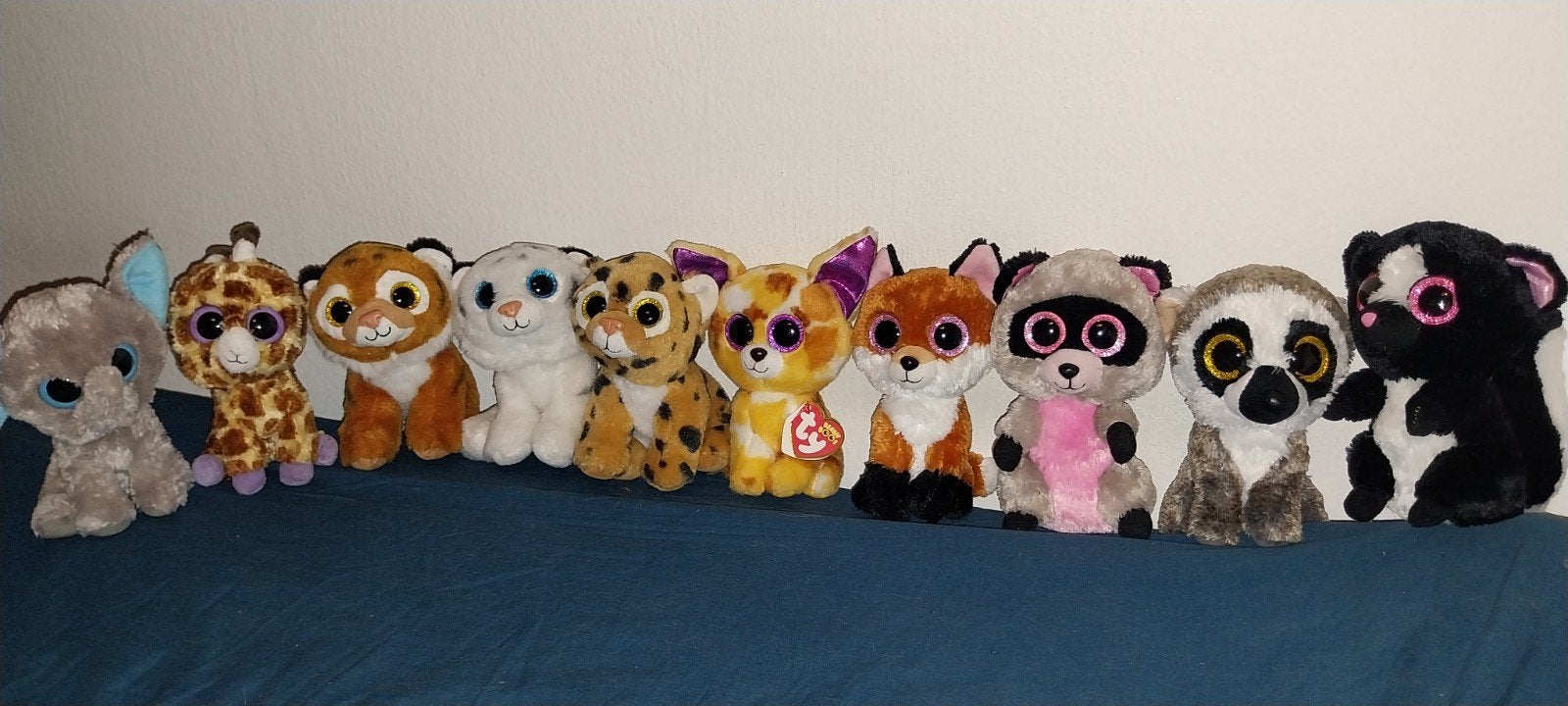 Ty Beanie Boos Knuffels - Diverse jungle Dieren, Overige karakters, Korrelvulling, Ophalen of Verzenden, Zo goed als nieuw
