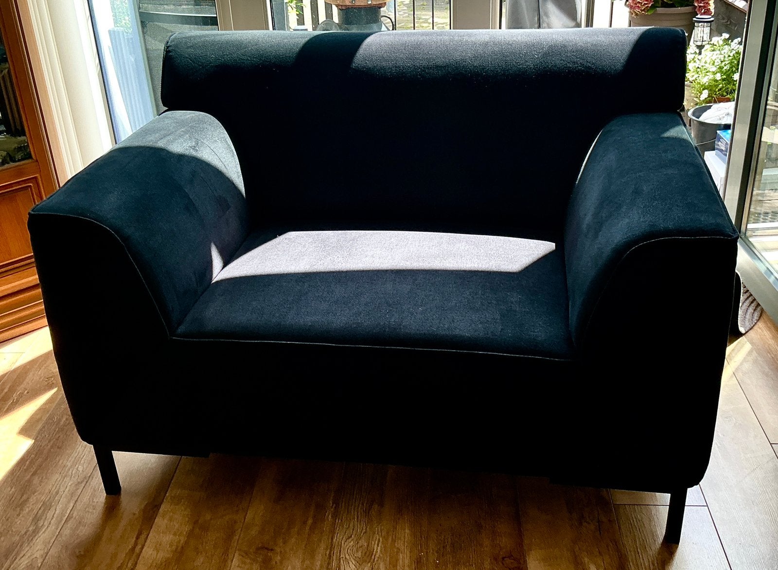 LOVESEAT BANK ALS NIEUWE MODERNE BANK LEKKERE GOEDE ZIT, Ophalen, 75 tot 100 cm, Minder dan 150 cm, Metaal