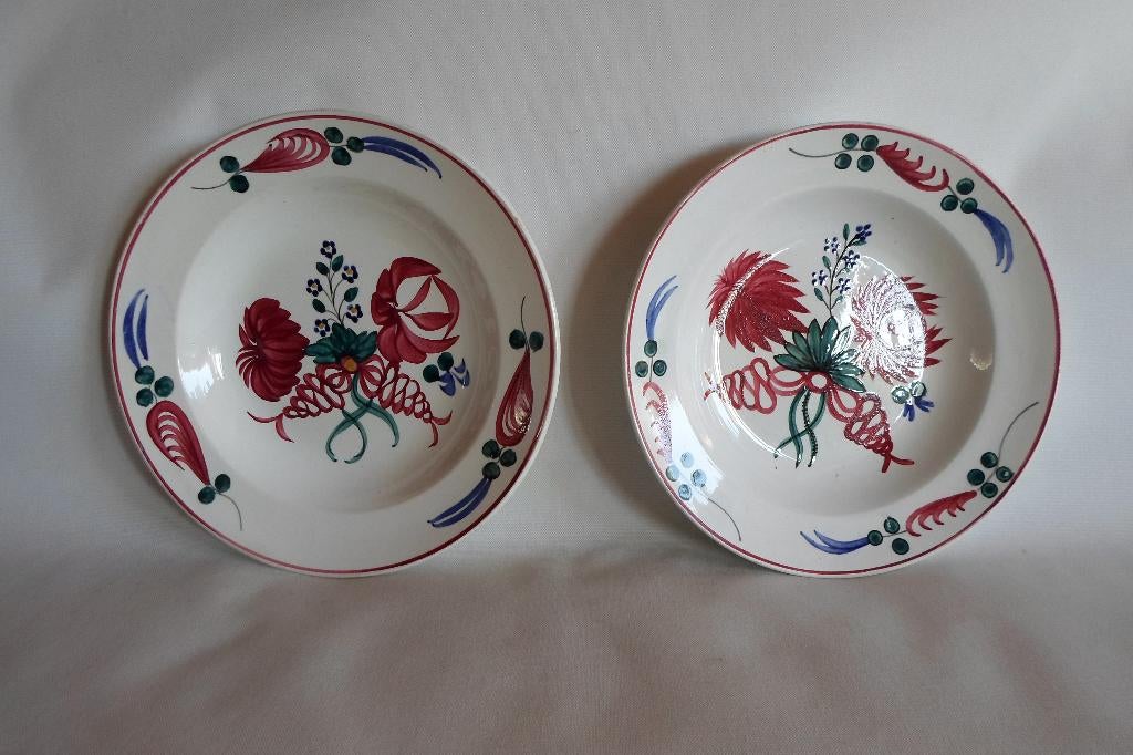 Faience De Jemappes Borden, Antiek en Kunst, Ophalen of Verzenden