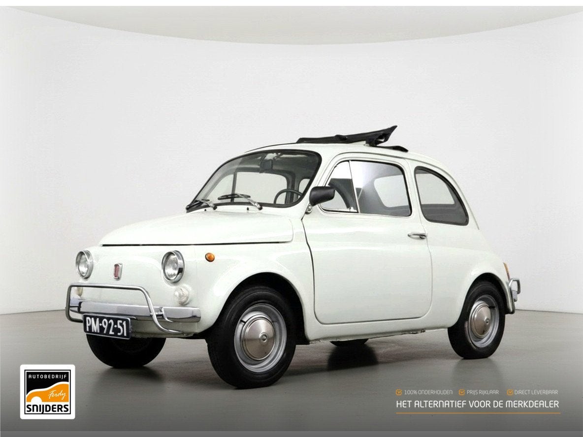 Fiat 500L Fiat Unieke schuurvondst uit Italië met slechts 2, Auto's, Zwart, 4 stoelen, Wit, Bedrijf