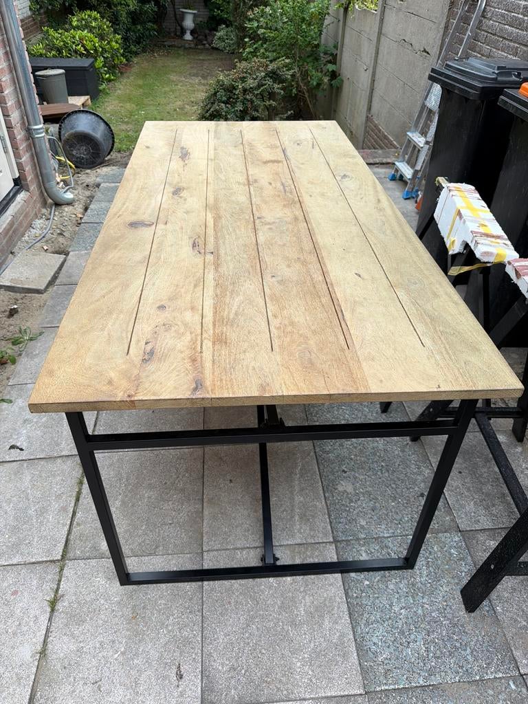 New Routz Webster Tafel Medium - Eettafel en -bank., Ophalen, Eikenhout, 50 tot 100 cm, Zo goed als nieuw
