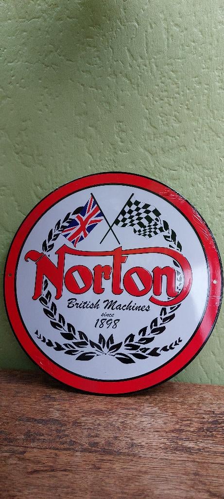 Reclamebord Norton (motormerk) (nieuw in verpakking), Ophalen of Verzenden, Nieuw, Auto's