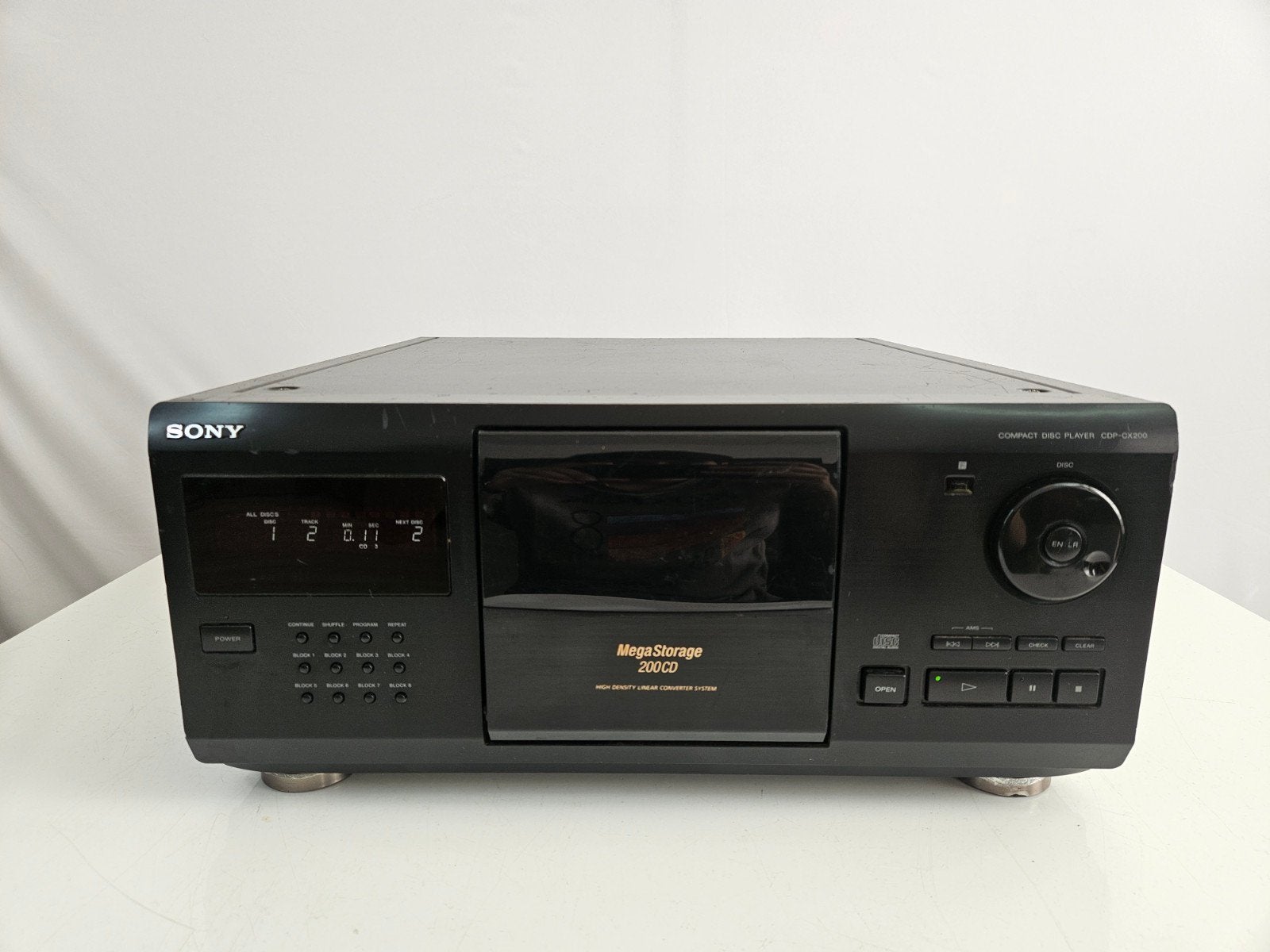 Sony CDP-CX200 MegaStorage 200CD Wisselaar CD-speler, Audio, Tv en Foto, Gebruikt, 1-7-1 Konan, Minato-ku, Tokyo 108-0075, Japan