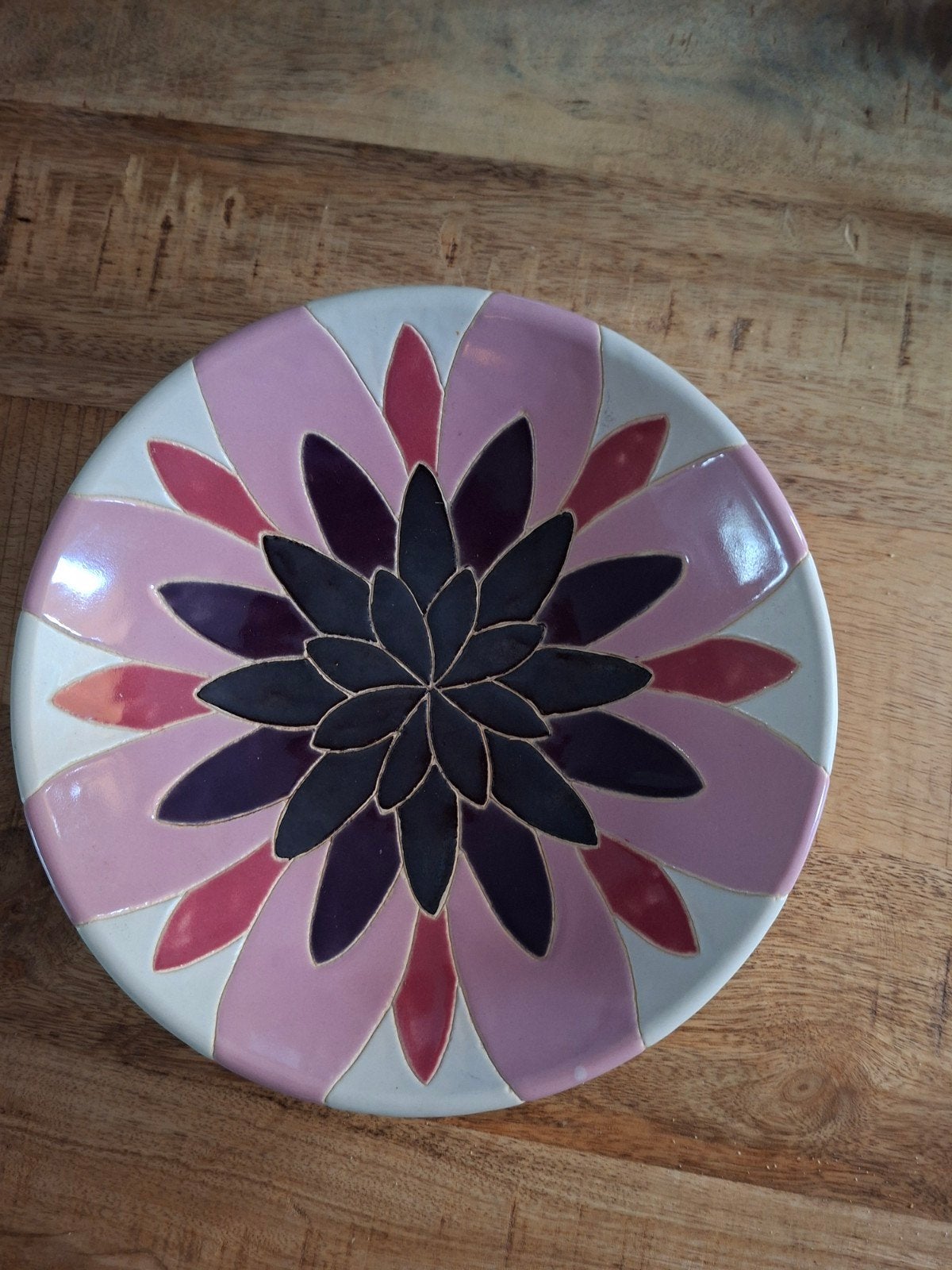 GRATIS handgemaakte aardewerk fruitschaal. 25x25 cm, Ophalen, Rond, Steen of Aardewerk