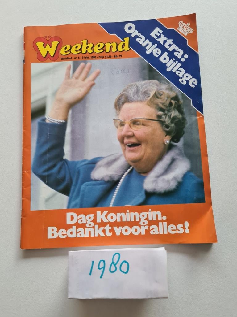 1980.Historische Weekend magazines: Troonswisseling 1980, Ophalen of Verzenden