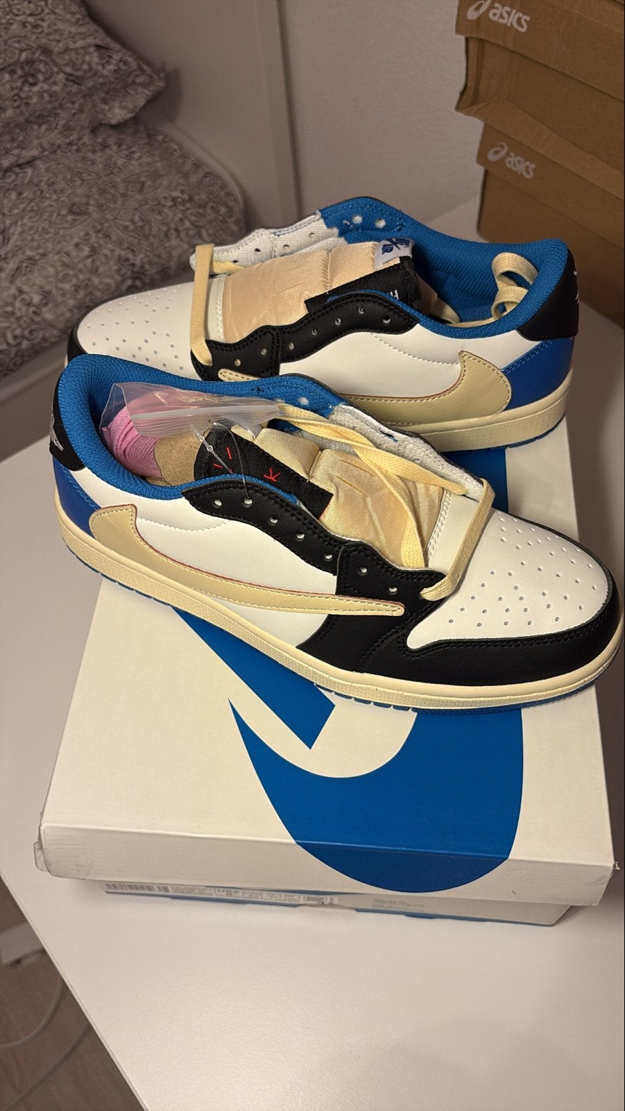 Nike Air Jordan 1 Low Travis Scott Fragment, Kleding | Heren, Schoenen, Ophalen of Verzenden, Nieuw, Overige kleuren, Sneakers of Gympen