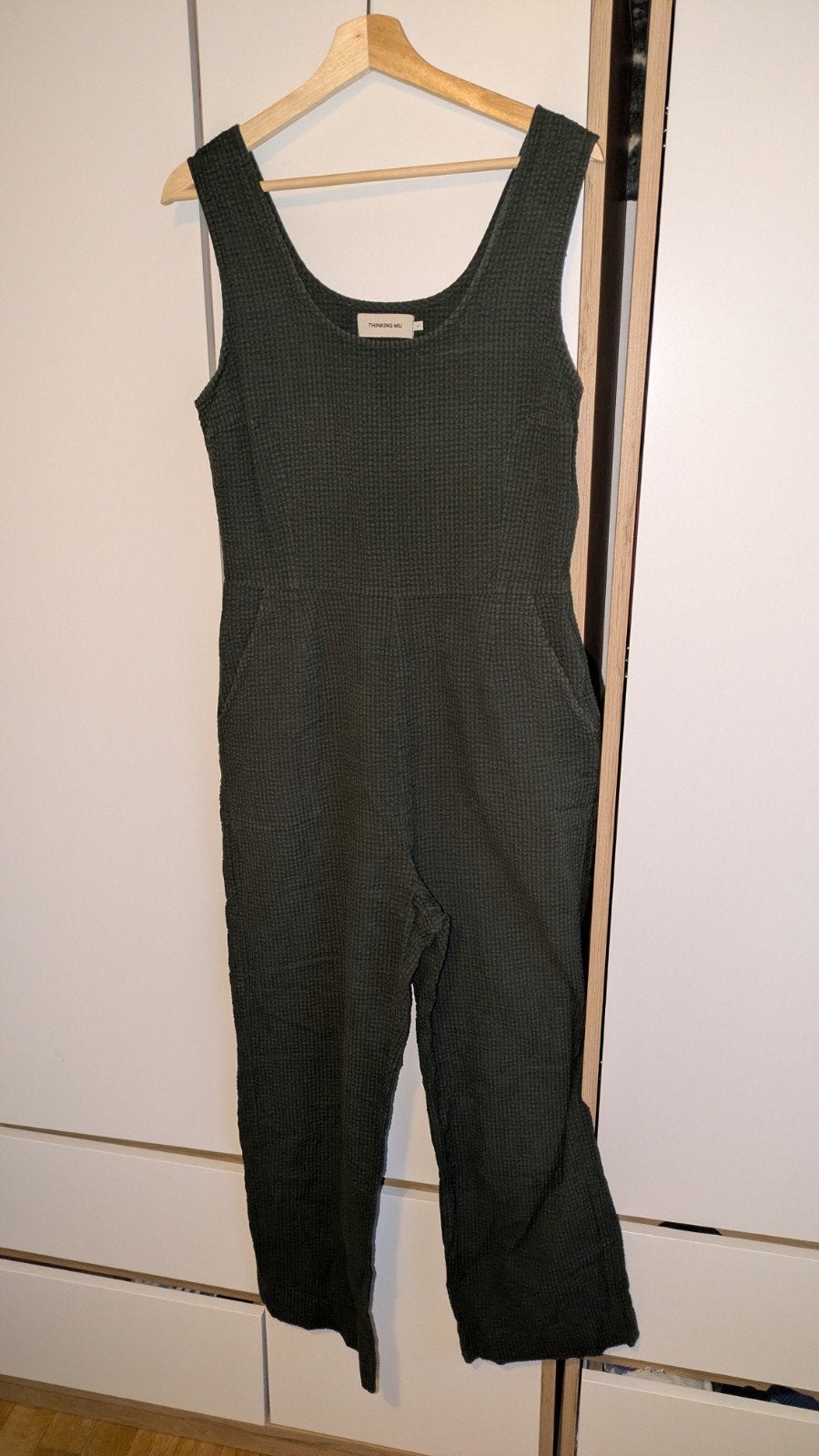 Thinking Mu Mono Rafflesia Jumpsuit L - Donkergroen, Kleding | Dames, Jumpsuits, Maat 42/44 (L), Thinking mu, Ophalen of Verzenden