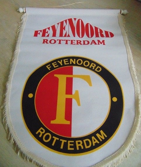 Grote Feyenoord Vaan Oud Logo, Ophalen of Verzenden, Nieuw