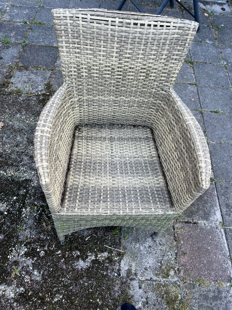 Rieten stoelen, Tuin en Terras, Tuinstoelen, Ophalen, Gebruikt, Rotan