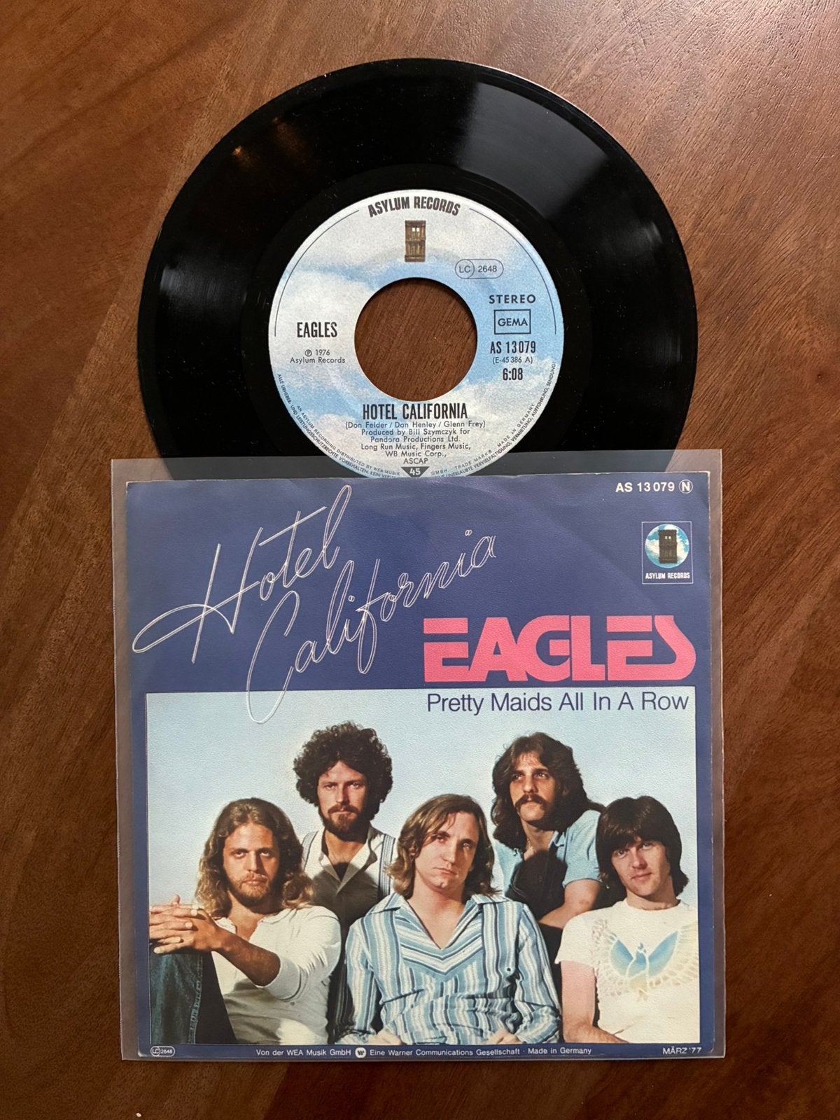 Eagles - Hotel California, Ophalen of Verzenden, 7 inch