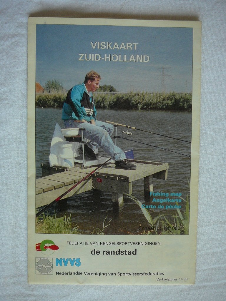 viskaart zuid-holland NVVS, Watersport en Boten, Ophalen of Verzenden