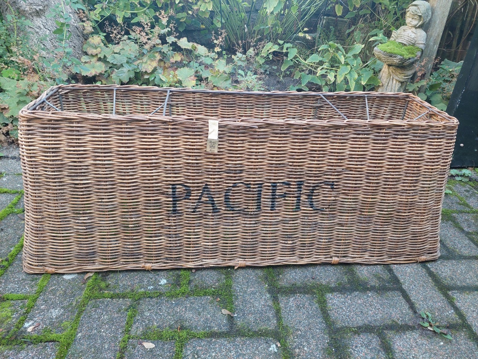 Grote rieten hanglamp 'PACIFIC' -   Gereserveerd, Huis en Inrichting, Ophalen, Zo goed als nieuw, Natuurlijk materiaal