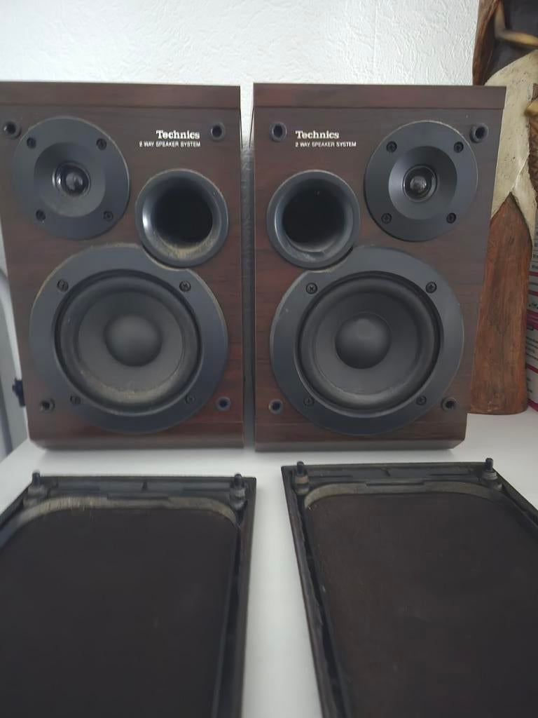 Twee technics speakers model- S B - HD - 501, Ophalen, Gebruikt, Front, Rear of Stereo speakers, Overige merken