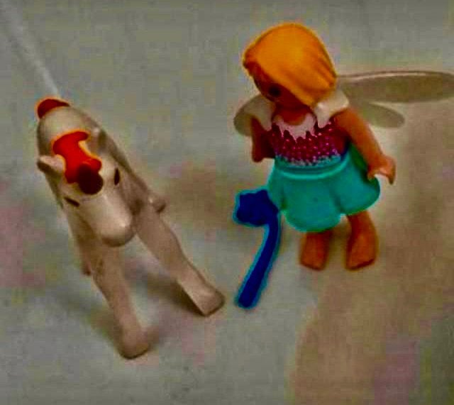 Te koop, Playmobile Elfje met Eenhorn., Ophalen of Verzenden, Zo goed als nieuw