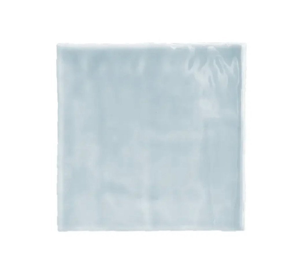 RESTPARTIJ Handvorm Tegel 13x13 – Azul Lichtblauw Glans, Ophalen, Nieuw, Minder dan 20 cm, Minder dan 20 cm