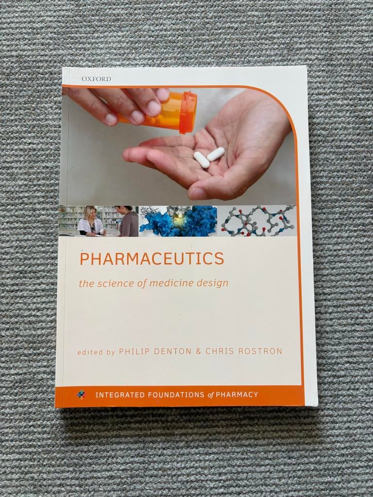 Pharmaceutics: The Science of Medicine Design, Ophalen of Verzenden, Beta, Gelezen, WO