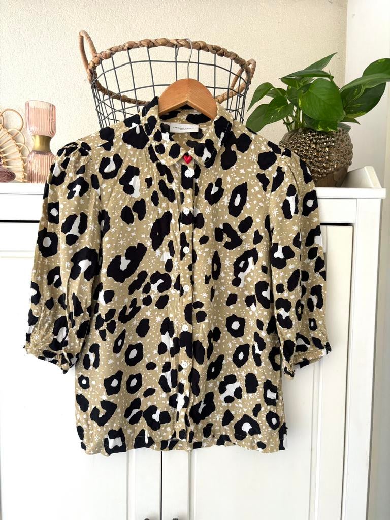 Fabienne Chapot blouse maat S, Ophalen of Verzenden, Zo goed als nieuw, Maat 36 (S), Beige