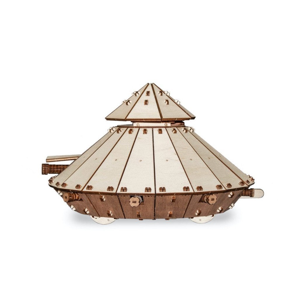 EWA Da Vinci Tank  716 DIY houten 3D-puzzel, Info@artbizniz.nl, Voertuigen, Art Bizniz B.V., Nieuw