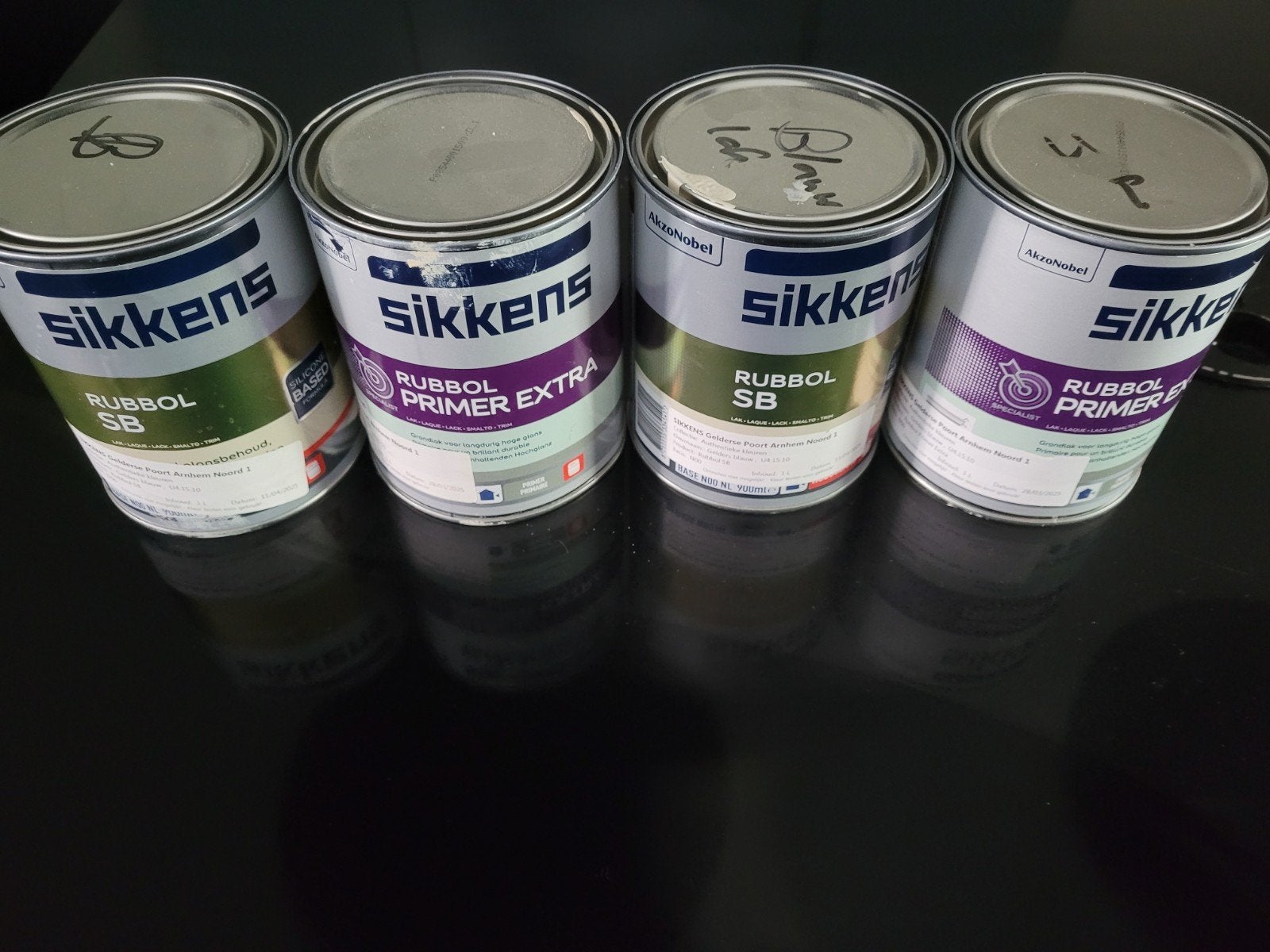 Te koop buiten verf sikkens sb gelders blauw u4.15.10, Ophalen of Verzenden, Blauw