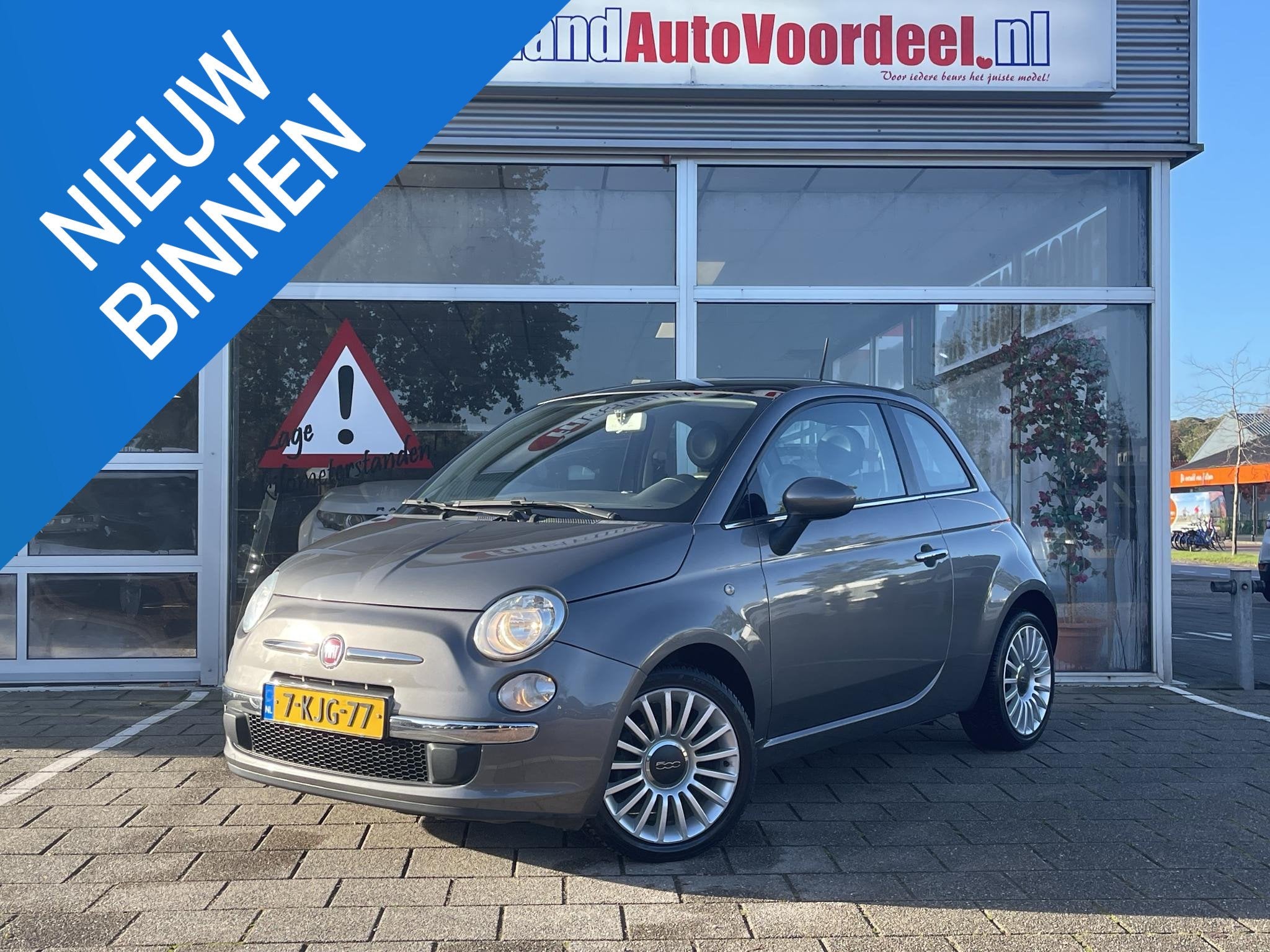 Fiat 500 0.9 TwinAir Lounge /Airco/panodak/lmv/ 98.468 km/AP, Voorwielaandrijving, Euro 5, Gebruikt, 31 €/maand